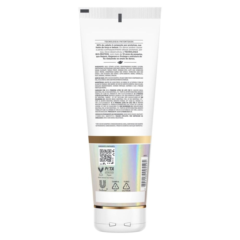 Condicionador Dove Bond Repair + Peptídeo 250ml — imagem 2 | Drogaria Taveira