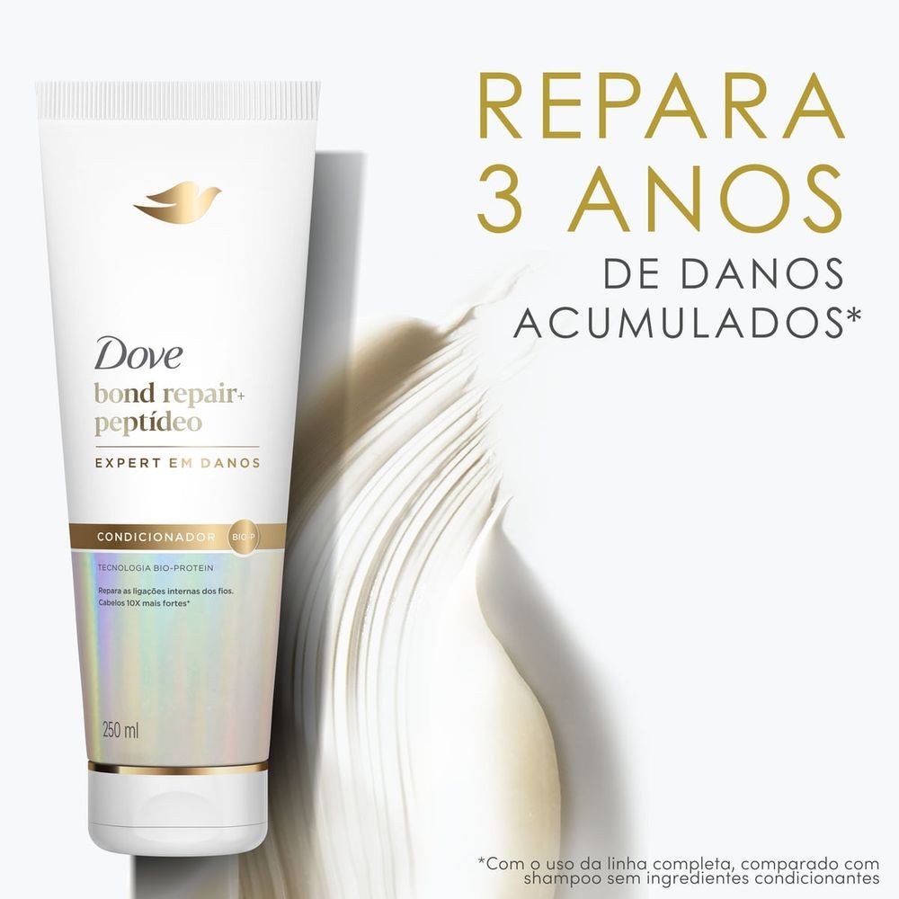 Condicionador Dove Bond Repair + Peptídeo 250ml — imagem 4 | Drogaria Taveira
