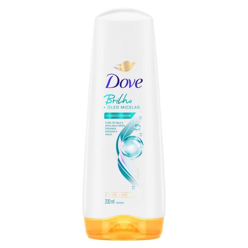 Condicionador Dove Brilho + Óleo Micelar 200ml — imagem 2 | Drogaria Taveira