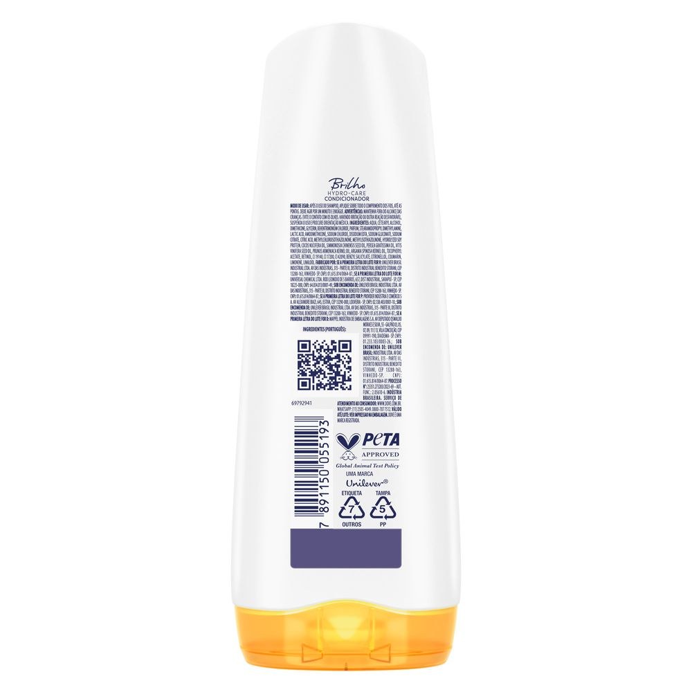 Condicionador Dove Brilho + Óleo Micelar 200ml — imagem 3 | Drogaria Taveira