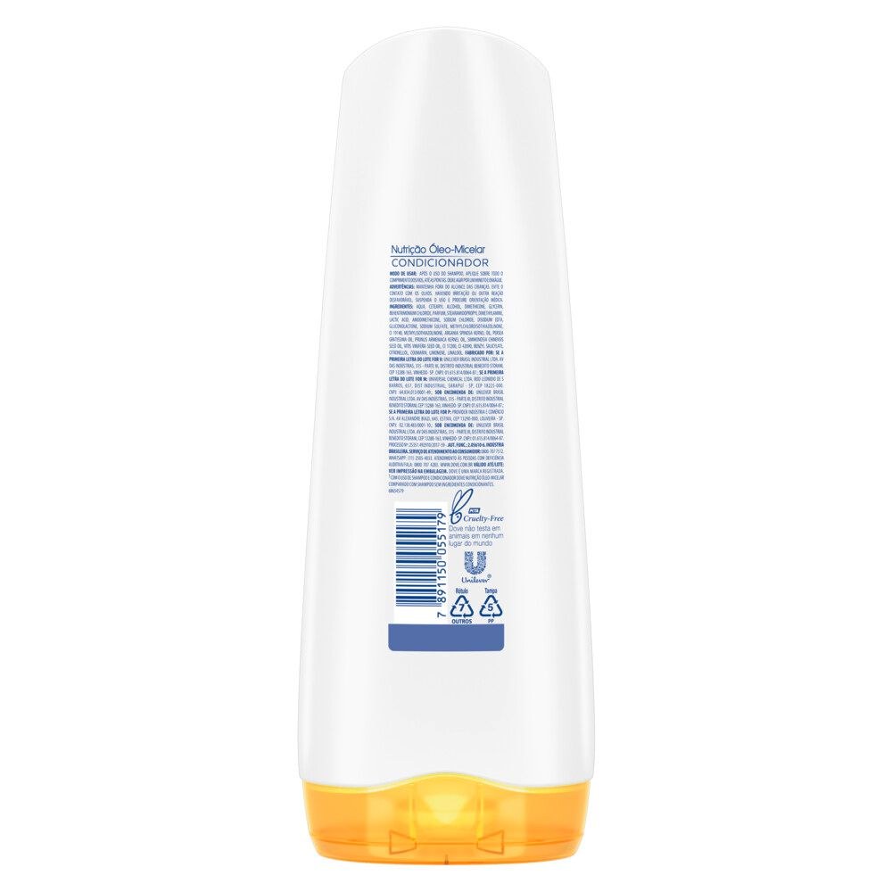 Condicionador Dove Brilho + Óleo Micelar 400ml — imagem 3 | Drogaria Taveira