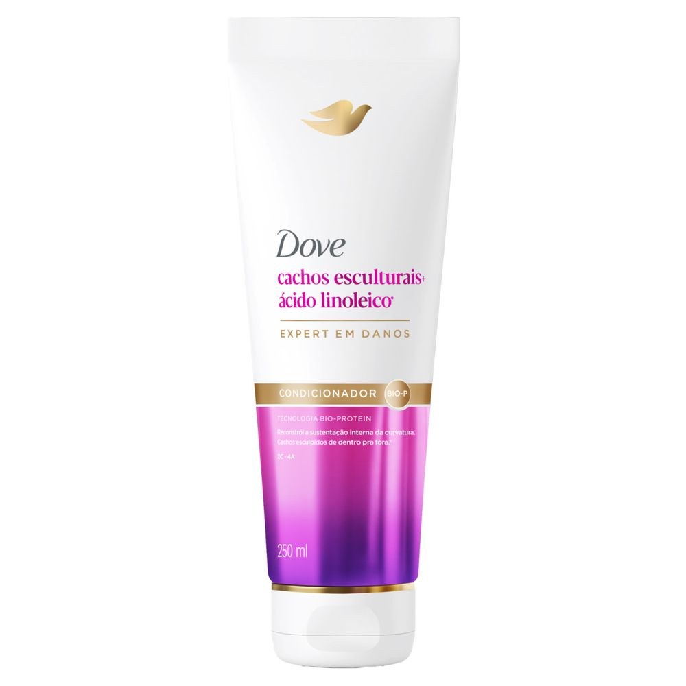 Condicionador Dove Cachos Esculturais + Ácido Linoleico 250ml — imagem 2 | Drogaria Taveira