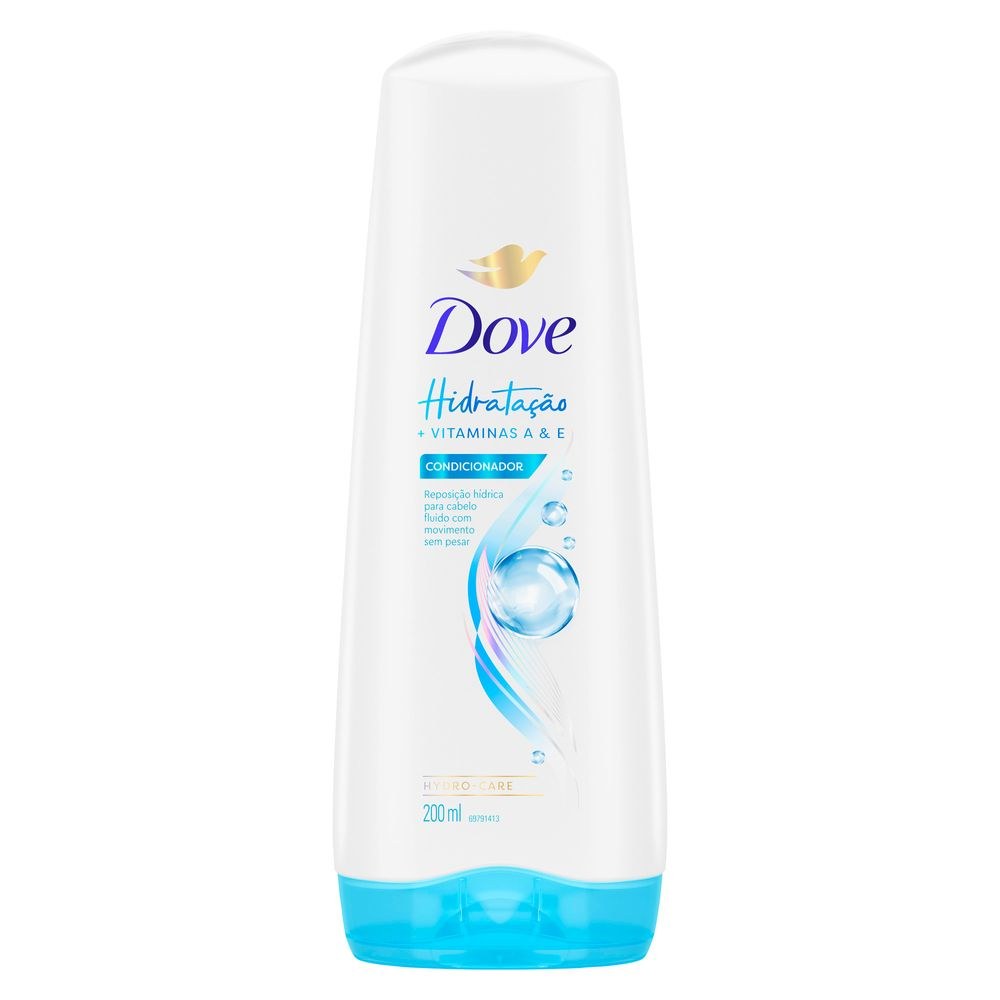 Condicionador Dove Hidratação + Vitamina A & E 200ml — imagem 2 | Drogaria Taveira