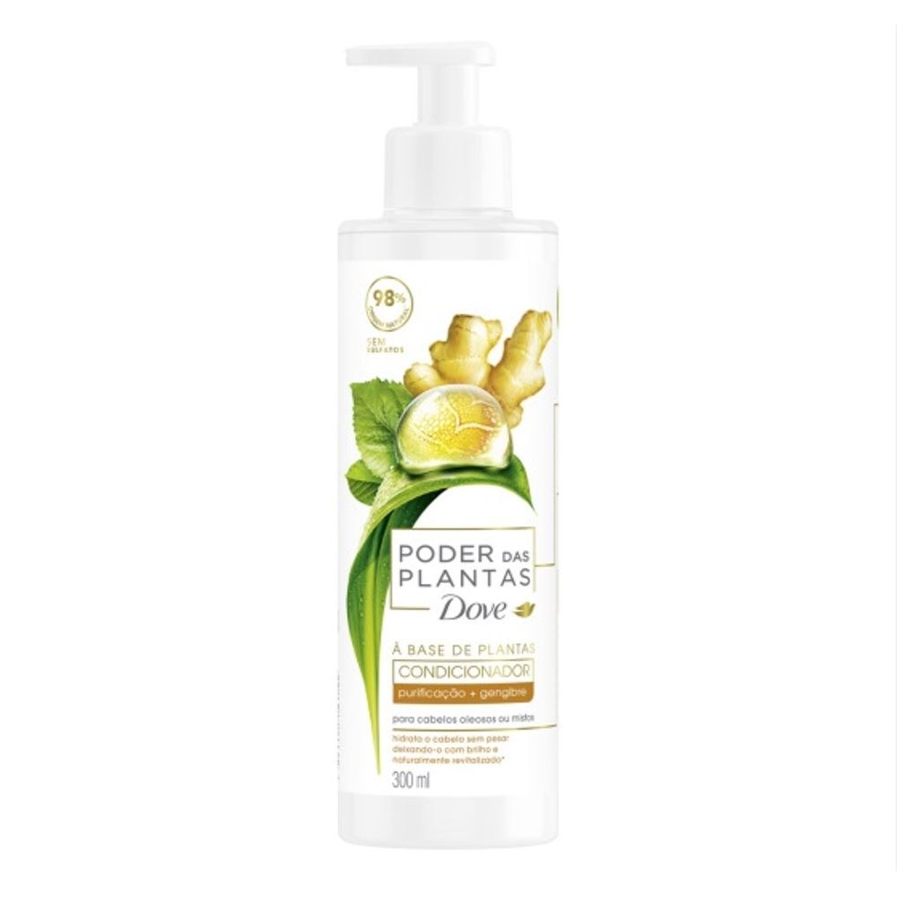 Condicionador Dove Poder Das Plantas Purificação Gengibre 300ml — imagem 2 | Drogaria Taveira