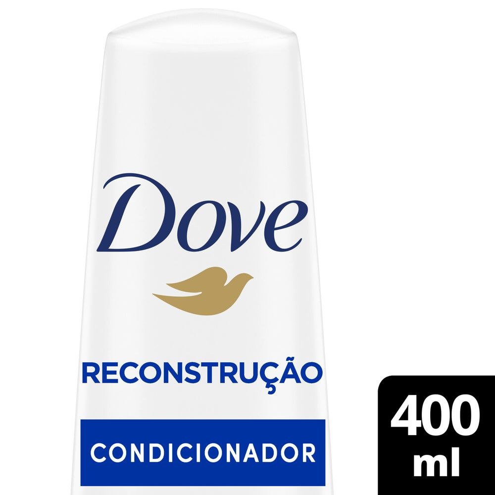 Condicionador Dove Reconstrução + Queratina 400ml — Dove | Drogaria Taveira