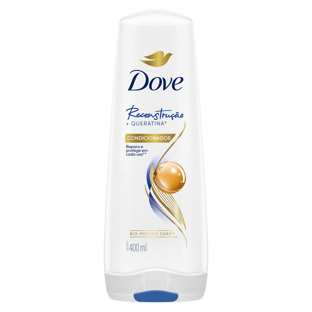 Condicionador Dove Reconstrução + Queratina 400ml — imagem 2 | Drogaria Taveira