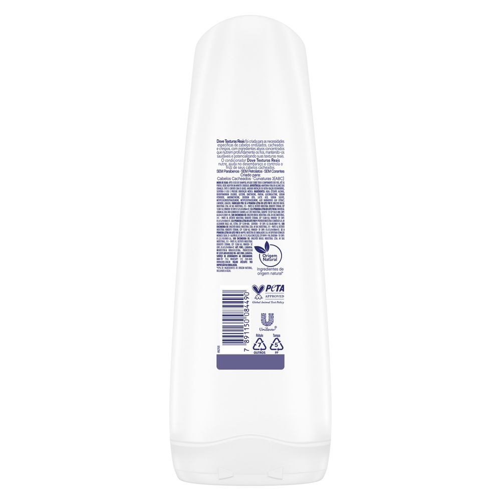 Condicionador Dove Texturas Reais Cacheados 400ml — imagem 3 | Drogaria Taveira
