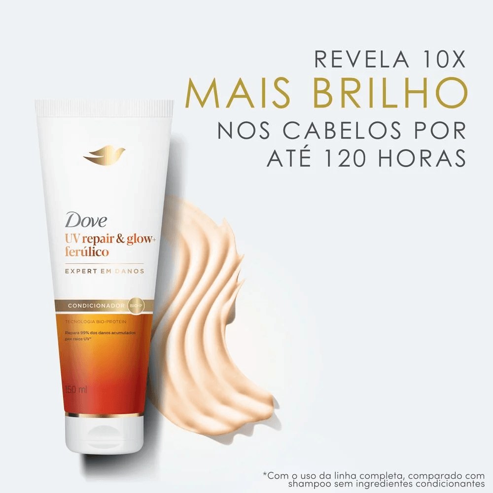 Condicionador Dove Uv Repair Glow + Ferúlico 150ml — imagem 3 | Drogaria Taveira