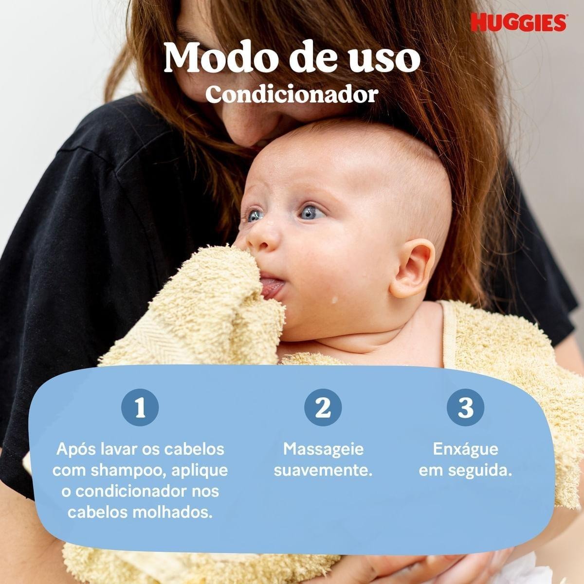 Condicionador Huggies Extra Suave para Bebê Hipoalergênico 200ml — imagem 3 | Drogaria Taveira