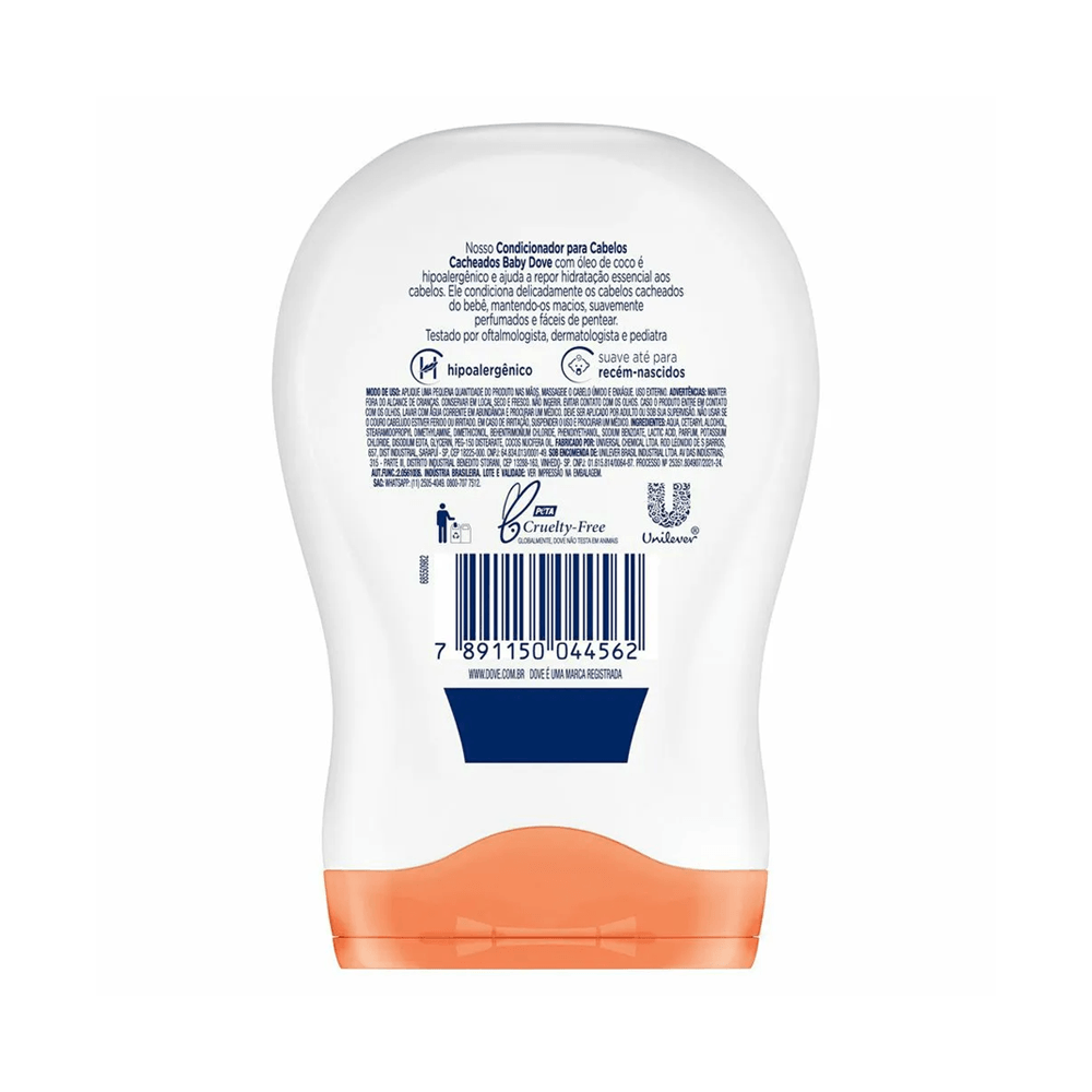 Condicionador Infantil Baby Dove Hidratação Enriquecida Cabelos Cacheados 200ml — imagem 3 | Drogaria Taveira