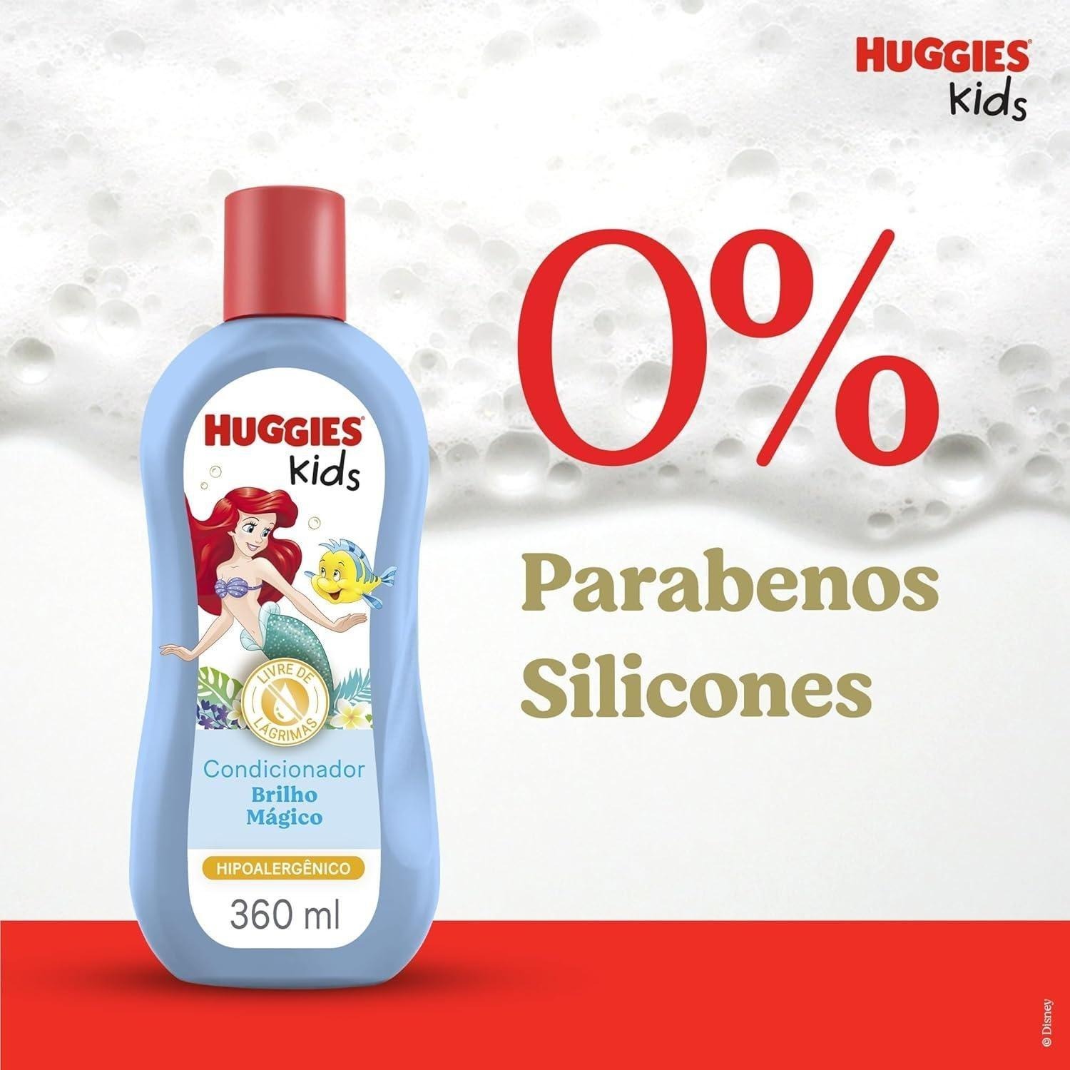 Condicionador Infantil Huggies Kids Brilho Mágico 360ml — imagem 4 | Drogaria Taveira