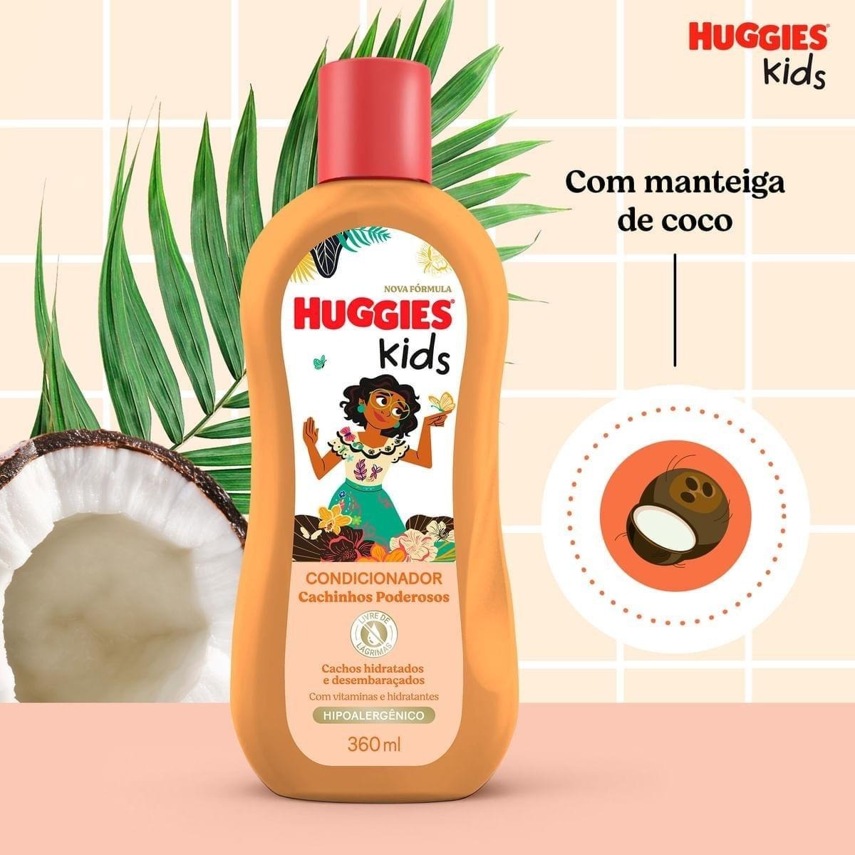 Condicionador Infantil Huggies Kids Cachinhos Poderosos 360ml — imagem 4 | Drogaria Taveira