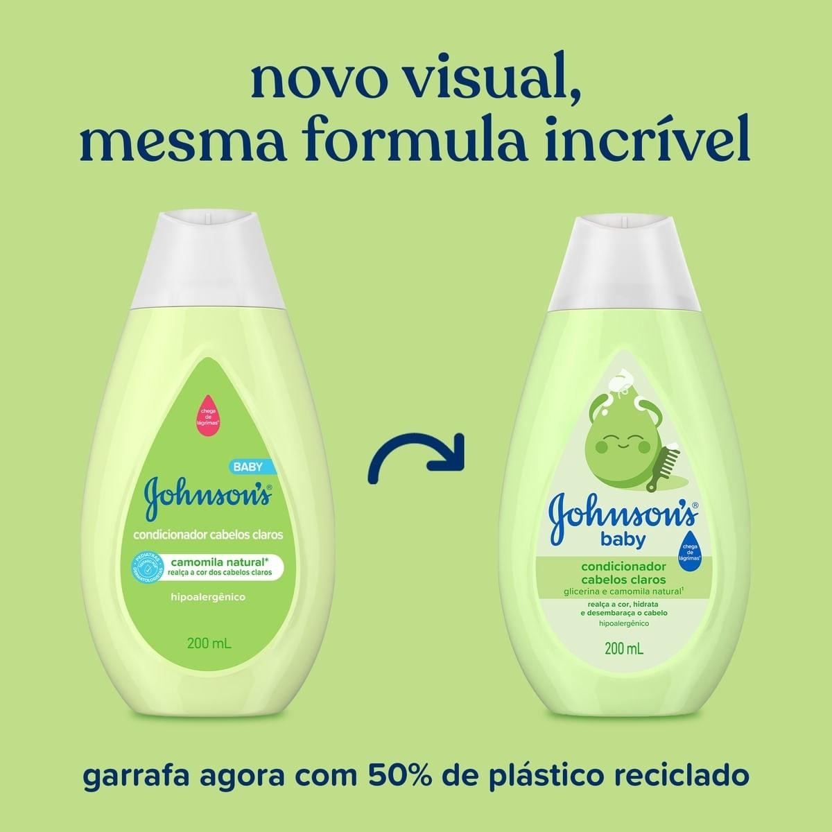 Condicionador Infantil Johnson's Baby Cabelos Claros Camomila 200ml — imagem 2 | Drogaria Taveira