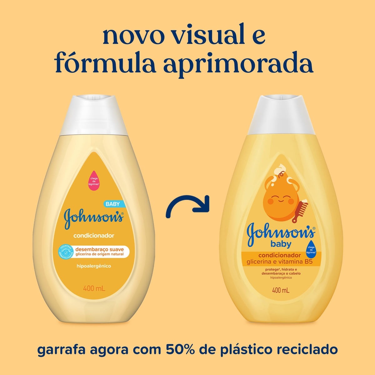Condicionador Infantil Johnson's Baby Chega de Lágrimas 400ml — imagem 4 | Drogaria Taveira