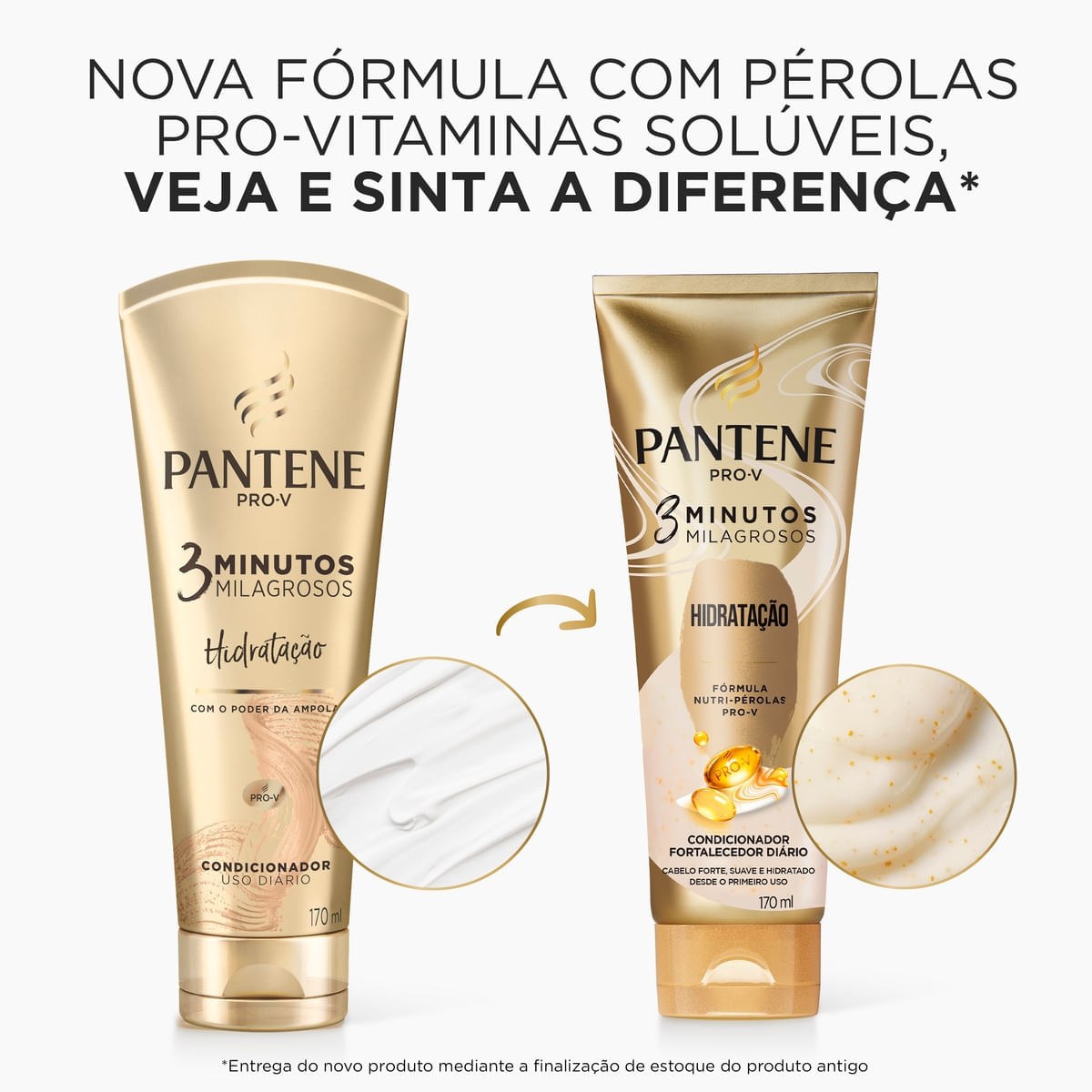 Condicionador Pantene Pro-V 3 Minutos Milagrosos Hidratação 170ml — imagem 2 | Drogaria Taveira