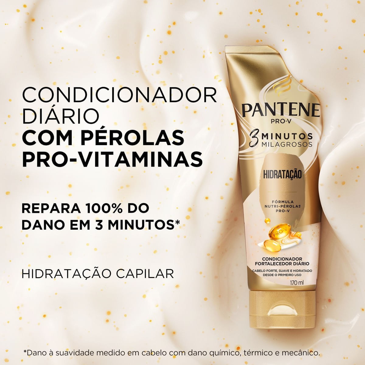Condicionador Pantene Pro-V 3 Minutos Milagrosos Hidratação 170ml — imagem 4 | Drogaria Taveira