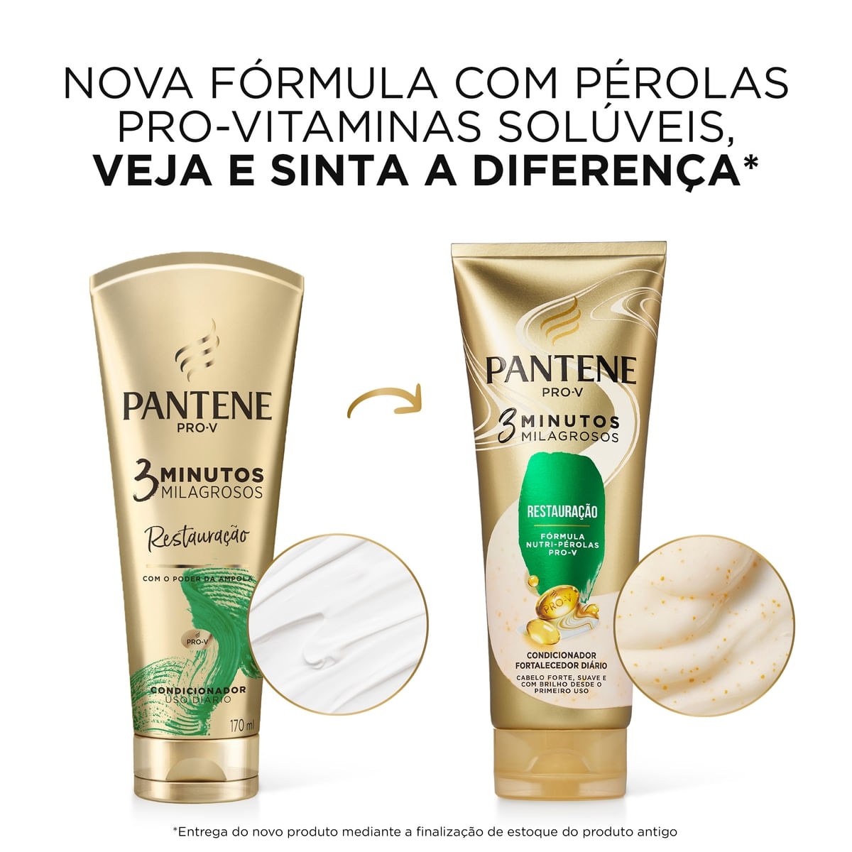 Condicionador Pantene Pro-V 3 Minutos Milagrosos Restauração 170ml — imagem 2 | Drogaria Taveira