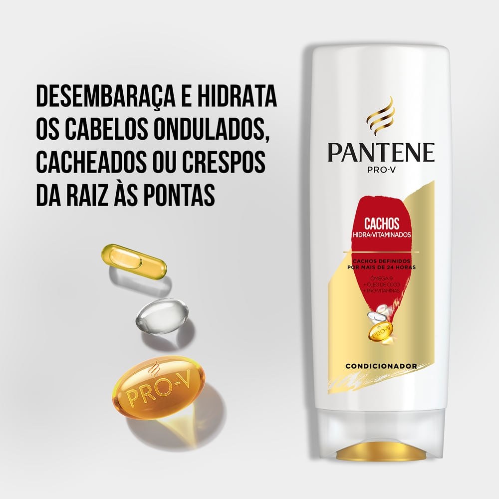 Condicionador Pantene Pro-V Cachos Hidra-Vitaminadoss 400ml — imagem 2 | Drogaria Taveira