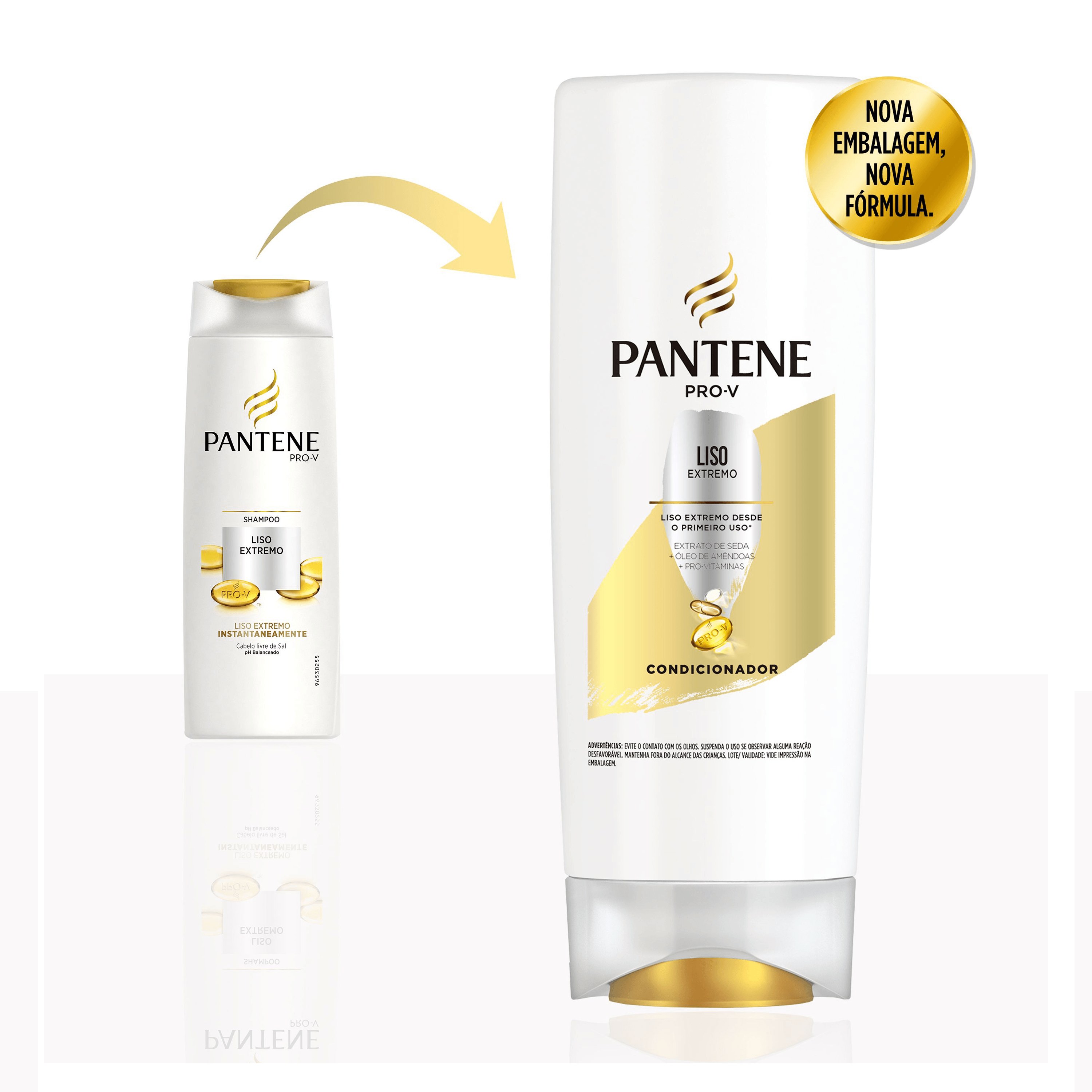 Condicionador Pantene Pro-V Liso Extremo 175ml — imagem 3 | Drogaria Taveira