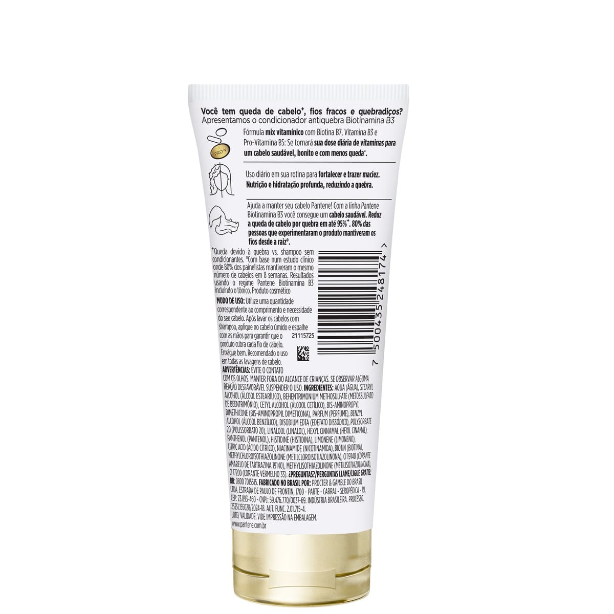 Condicionador Pantene Pro-V Miracles Biotinamina B3 Antiquebra & Nutrição 150ml — imagem 2 | Drogaria Taveira