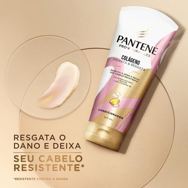 Condicionador Pantene Pro-V Miracles Colágeno Hidrata & Resgata 150ml — imagem 3 | Drogaria Taveira