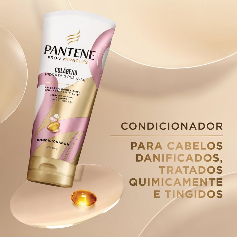 Condicionador Pantene Pro-V Miracles Colágeno Hidrata & Resgata 510ml — imagem 2 | Drogaria Taveira