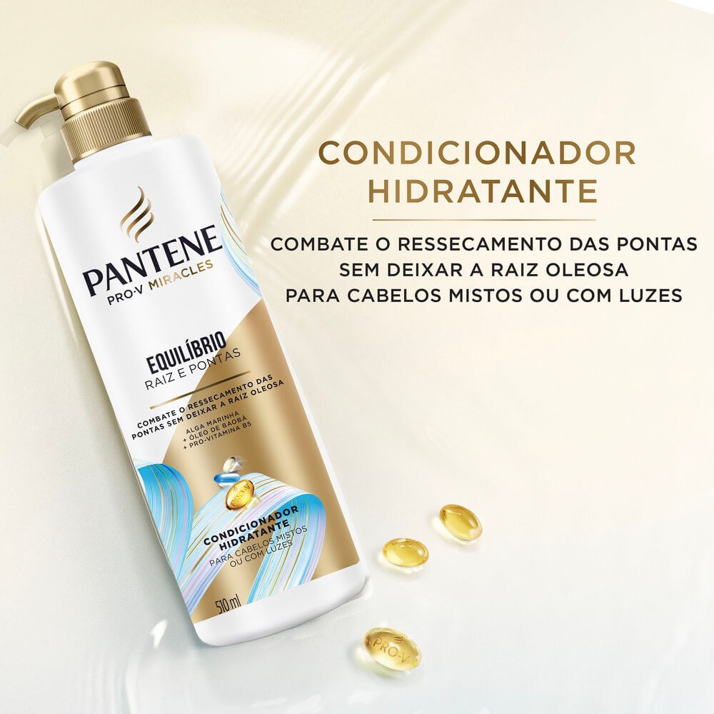 Condicionador Pantene Pro-V Miracles Equilíbrio Raiz & Pontas 510ml — imagem 2 | Drogaria Taveira
