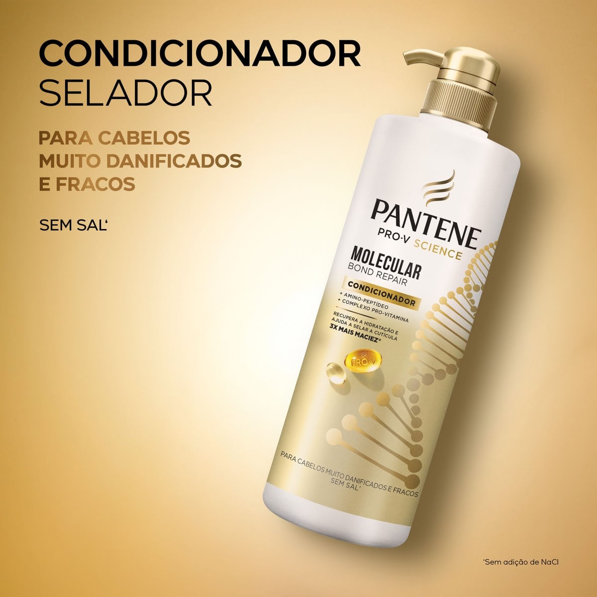 Condicionador Pantene Pro-V Science Molecular Bond Repair 510ml — imagem 4 | Drogaria Taveira