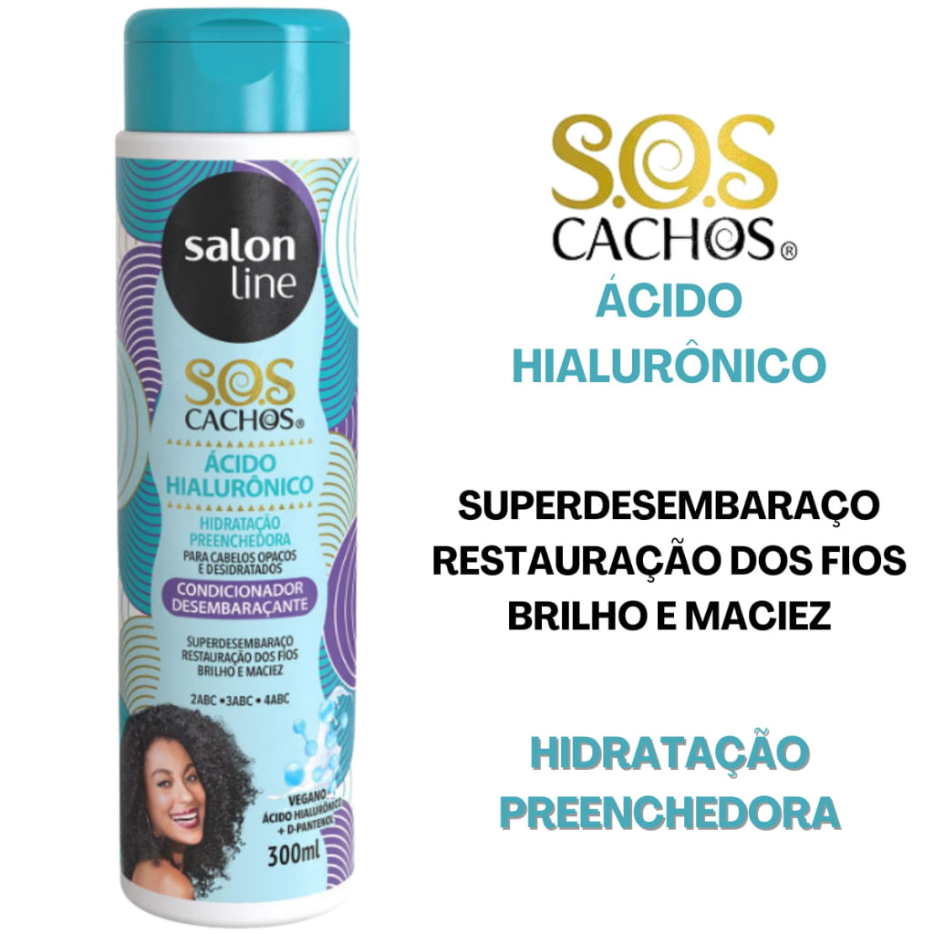 Condicionador Salon Line S.O.S Ácido Hialurônico - 300ml — imagem 2 | Drogaria Taveira