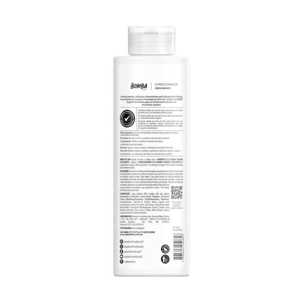 Condicionador Salon Line SOS Bomba Original 300ml — imagem 3 | Drogaria Taveira