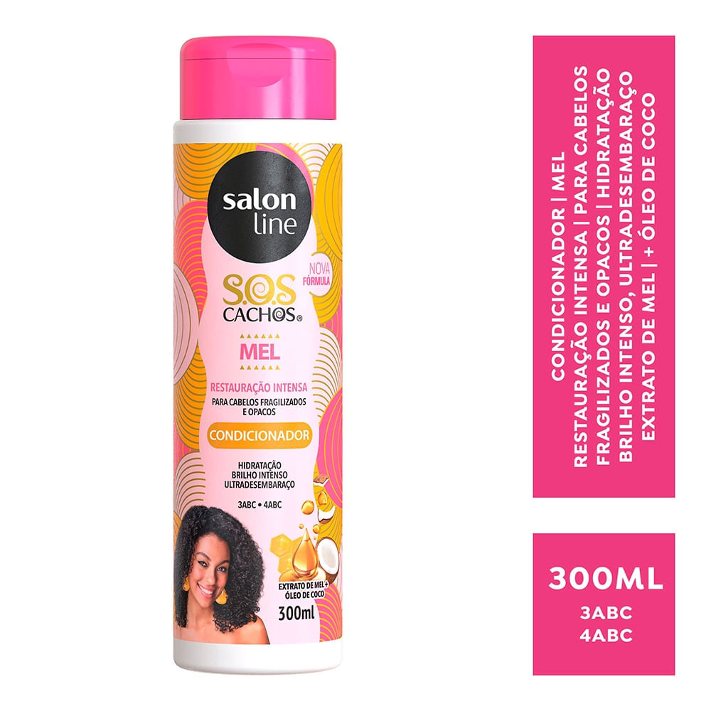 Condicionador Salon Line Sos Mel Cacho Intenso 300ml — imagem 2 | Drogaria Taveira