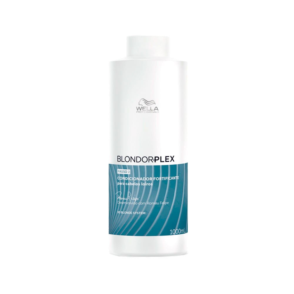 Condicionador - Wella Professionals BlondorPlex Fortificante - 1000ml — imagem 2 | Drogaria Taveira
