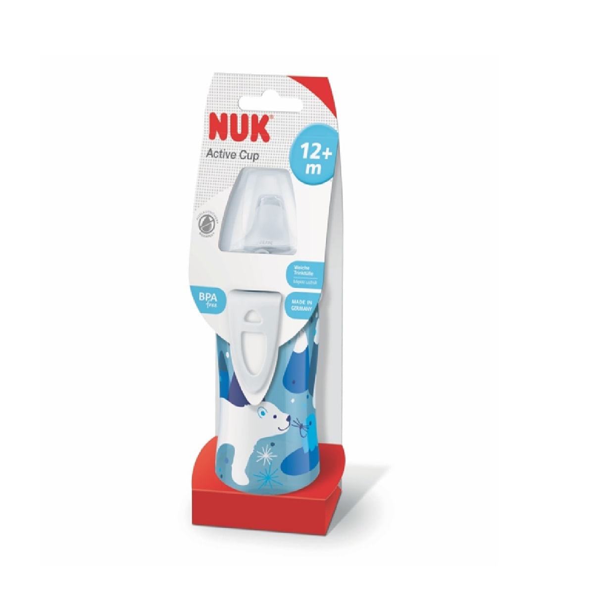 Copo de Transição NUK Active Cup +12 meses Antivazamento Azul 300ml 1 Unidade — Nuk | Drogaria Taveira