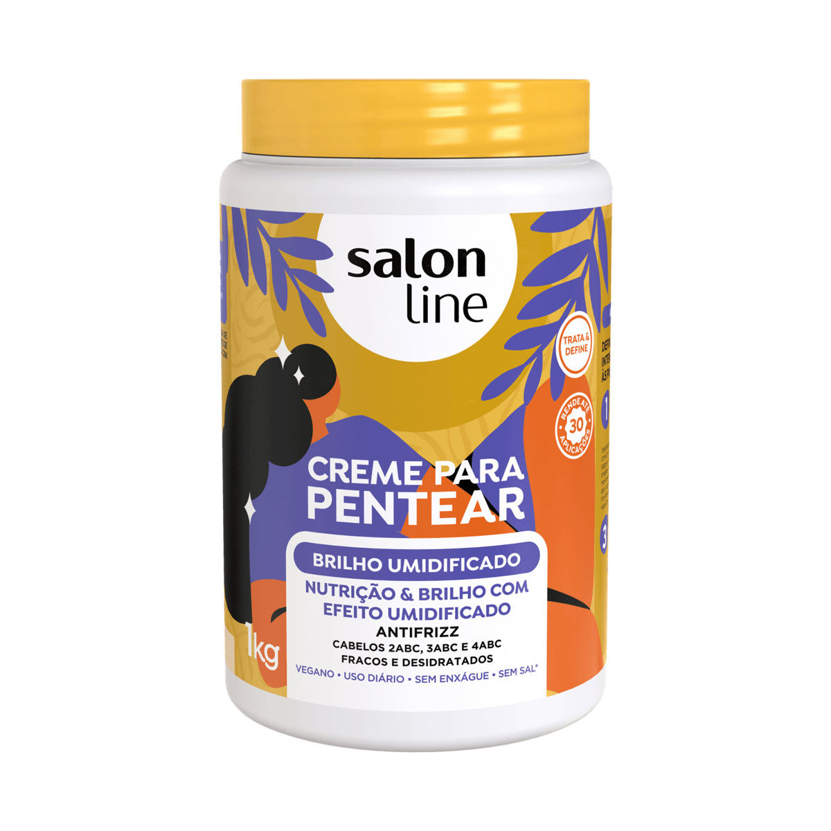 Cr pent Salon Line umidificado 1kg — imagem 2 | Drogaria Taveira
