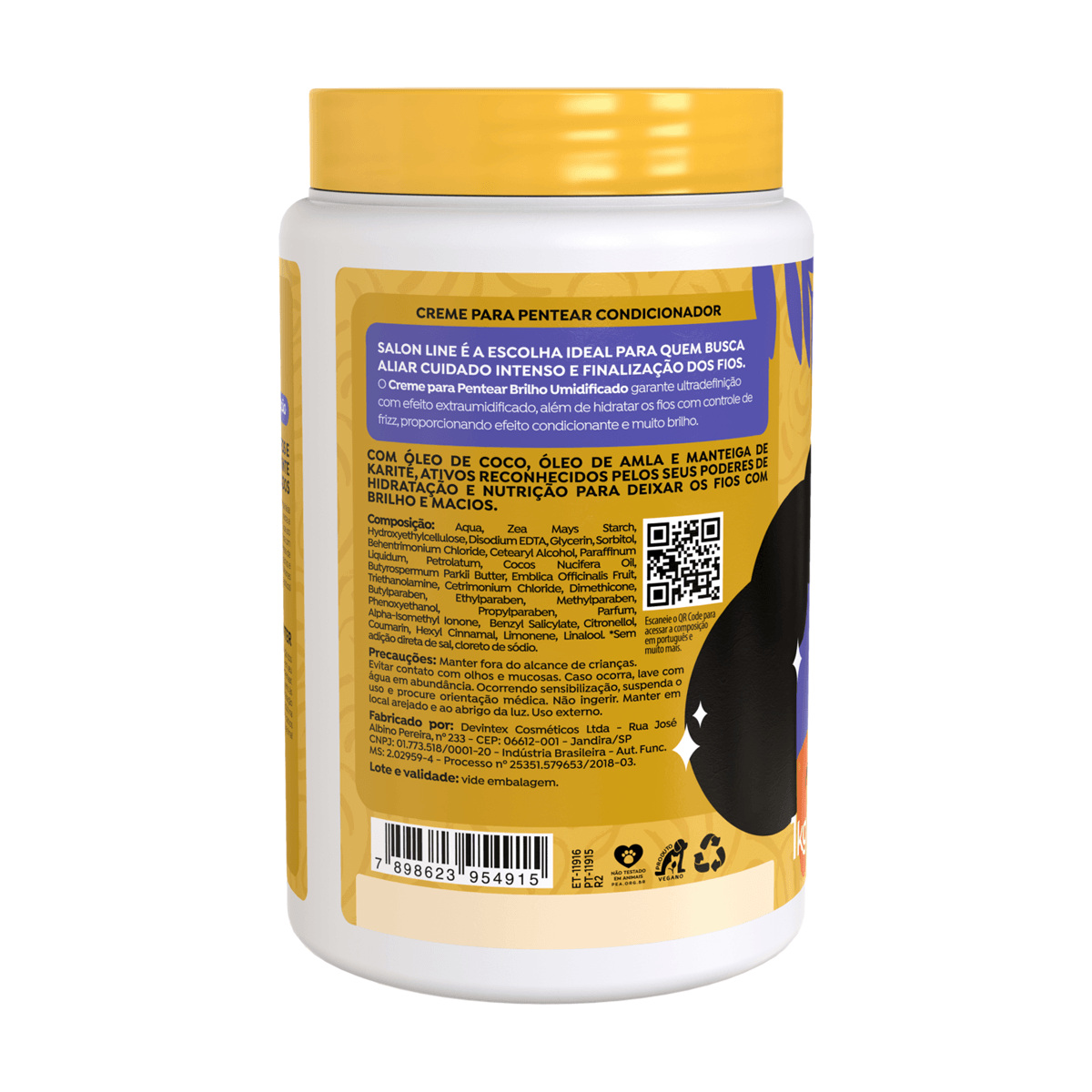 Cr pent Salon Line umidificado 1kg — imagem 3 | Drogaria Taveira