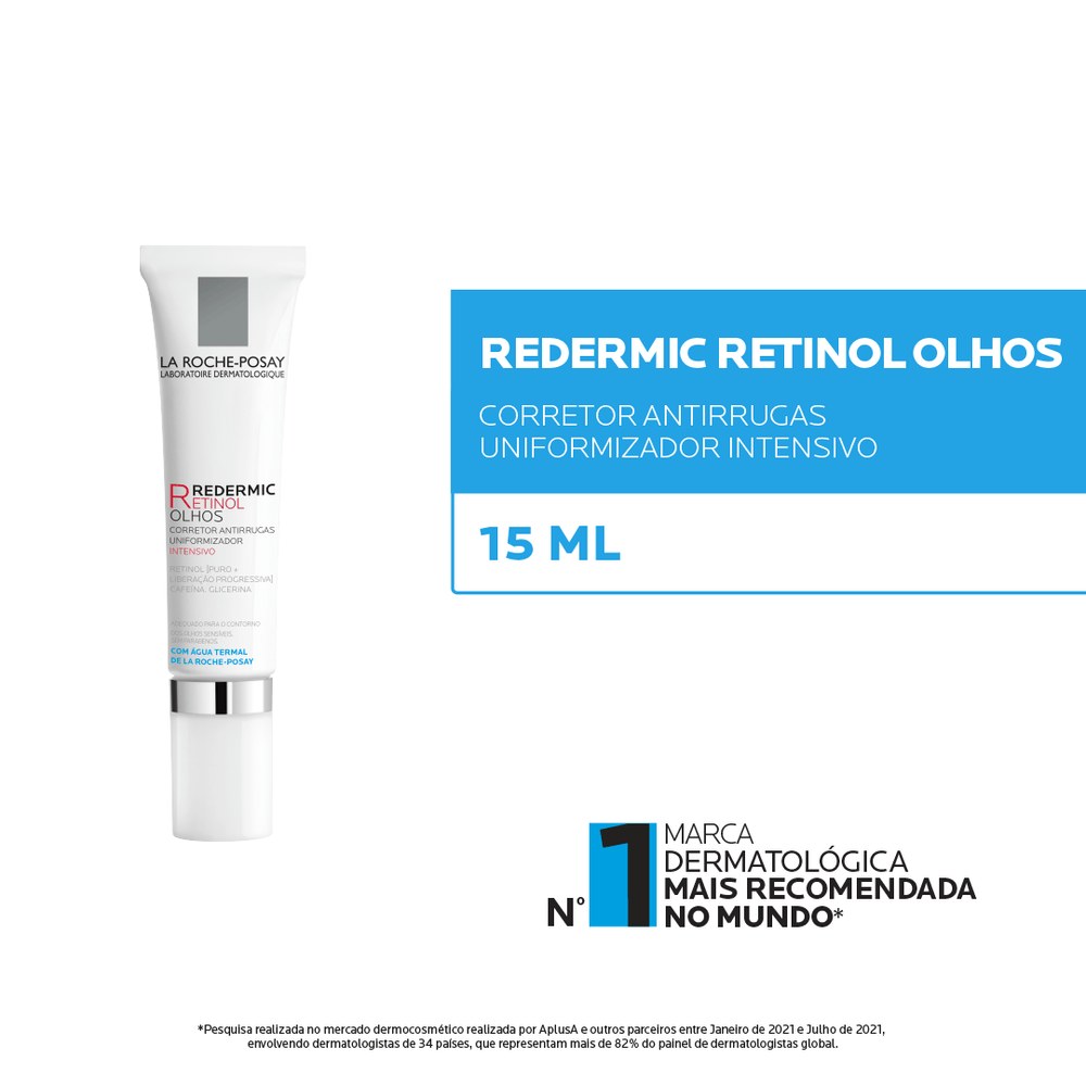 Creme Antirrugas La Roche-Posay Redermic Retinol Olhos 15ml — imagem 4 | Drogaria Taveira