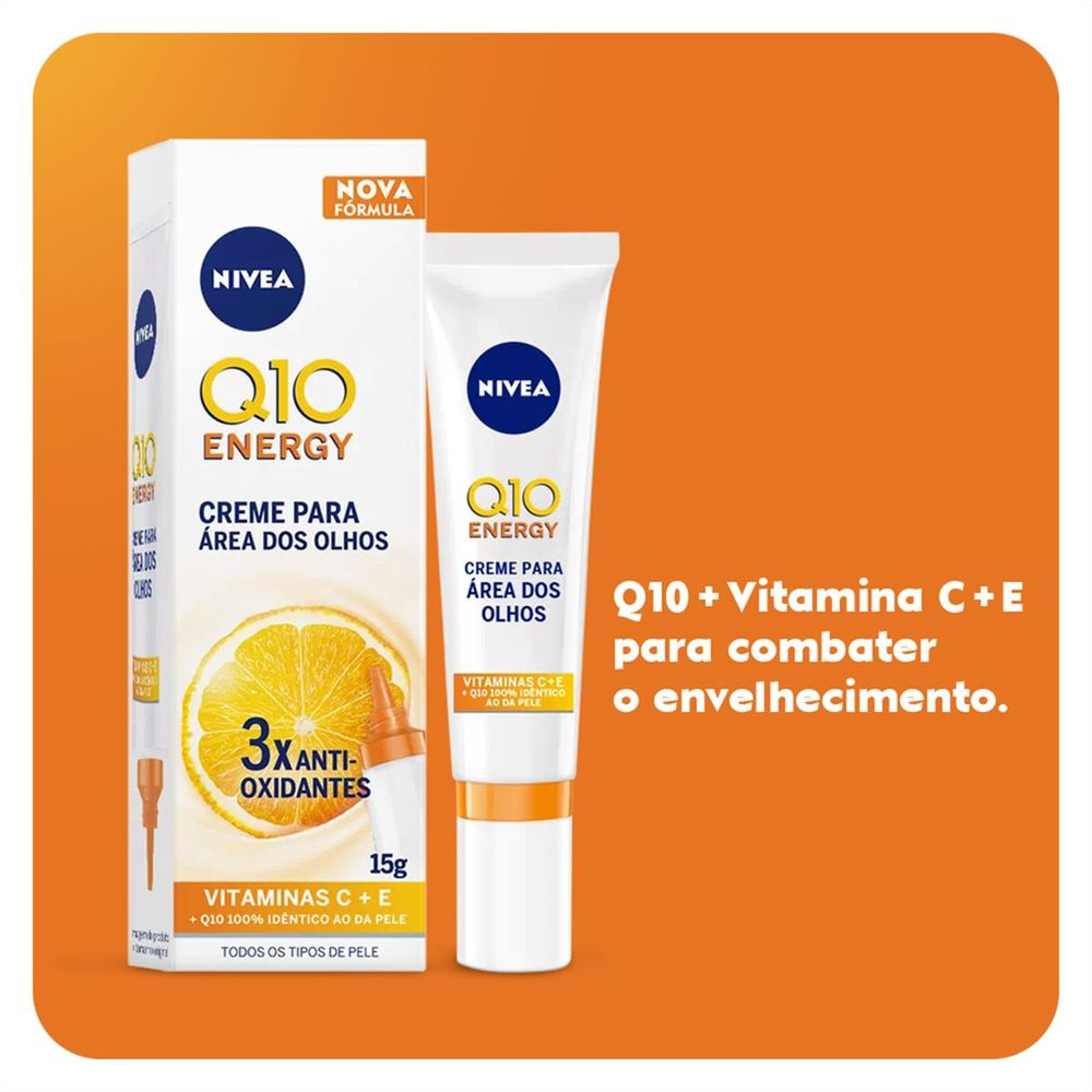 Creme Antirrugas nivea q10 plus C Olhos 15g — imagem 3 | Drogaria Taveira