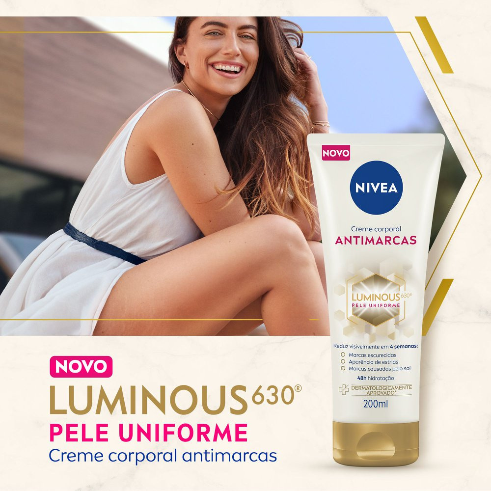 Creme Corporal Nivea Luminous 630 Antimarcas 200ml — imagem 2 | Drogaria Taveira