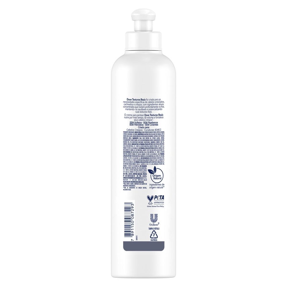 Creme de Pentear Dove Texturas Reais Crespos 355ml — imagem 3 | Drogaria Taveira