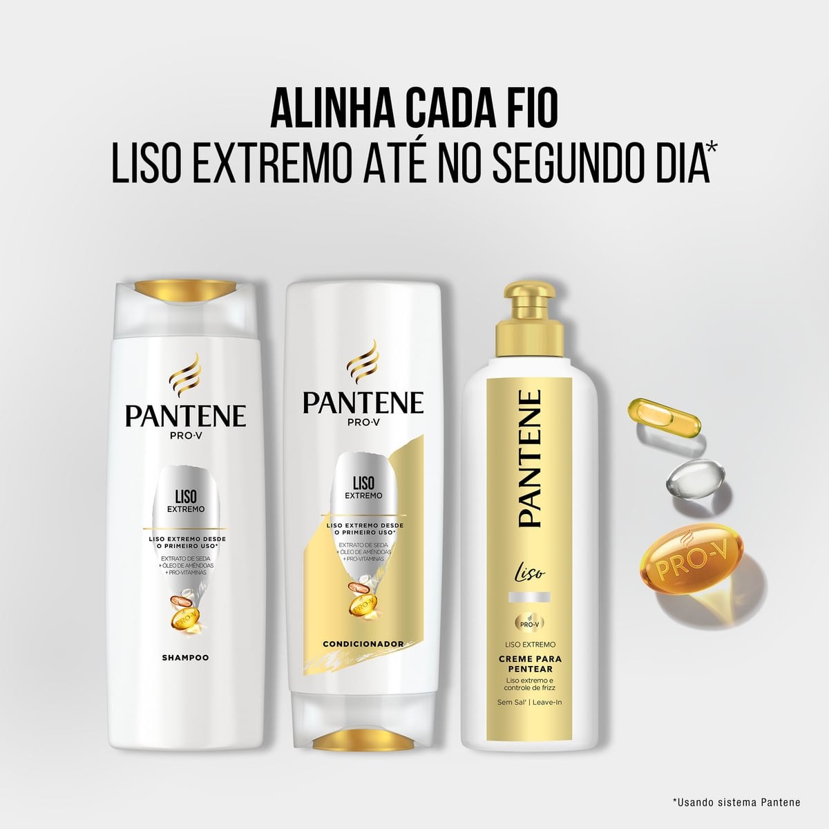 Creme de Pentear Pantene Liso 240g — imagem 4 | Drogaria Taveira