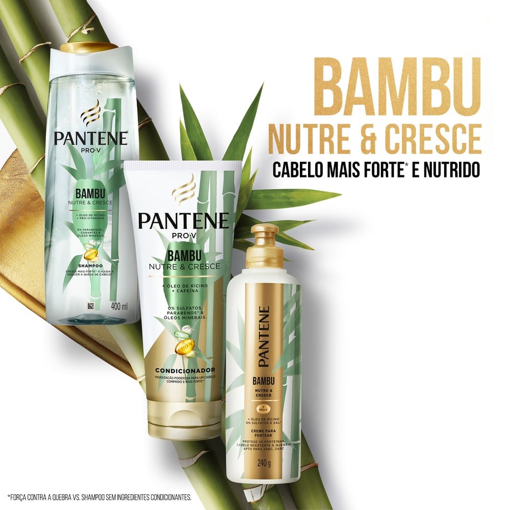 Creme de Pentear Pantene Pro-V Bambu Nutre & Cresce 240g — imagem 3 | Drogaria Taveira