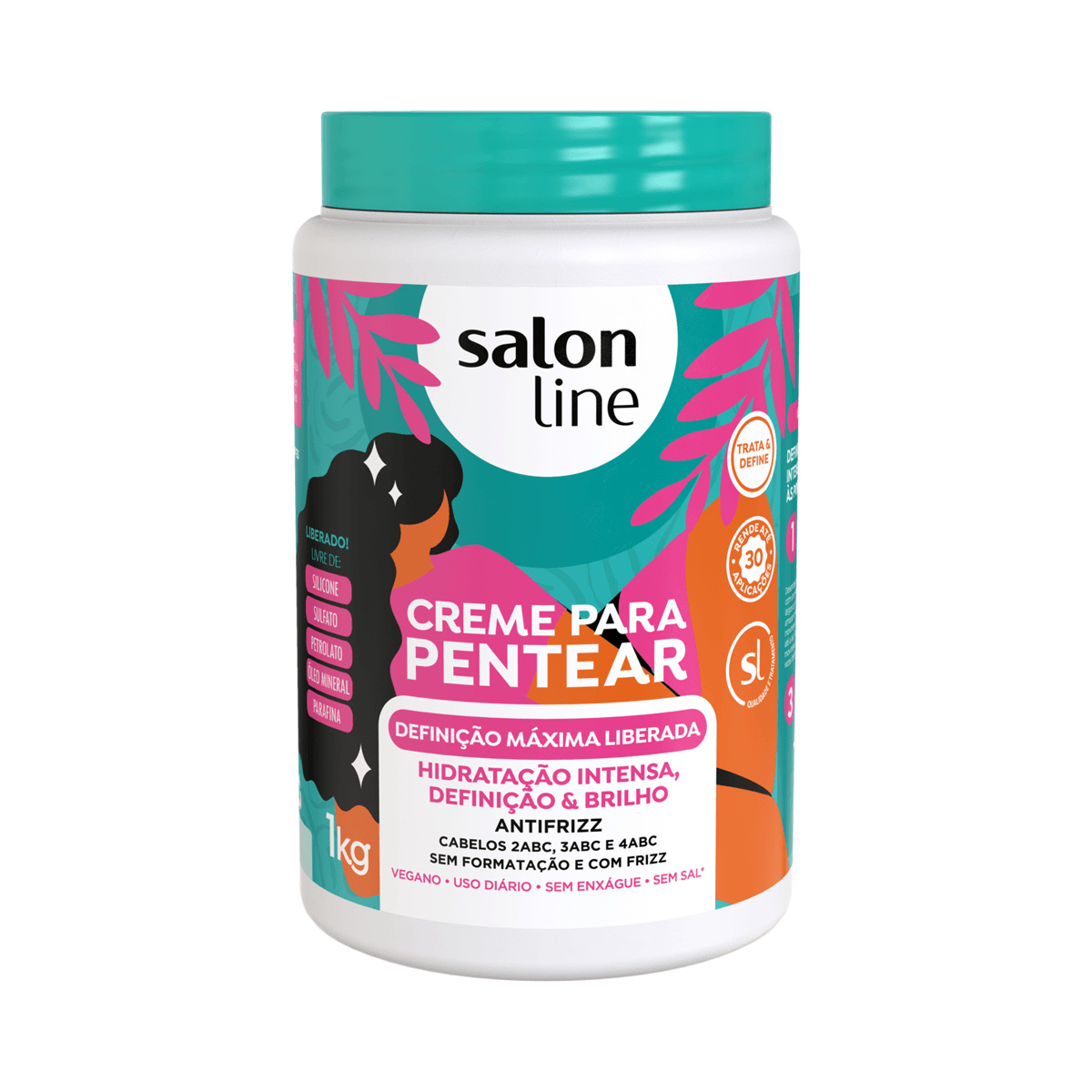 Creme de Pentear Salon Line Definição Máxima Vegano 1Kg — imagem 2 | Drogaria Taveira