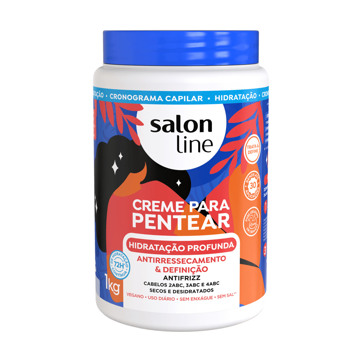 Creme de Pentear Salon Line Hidratação Profunda Vegano 1Kg — Salon Line | Drogaria Taveira