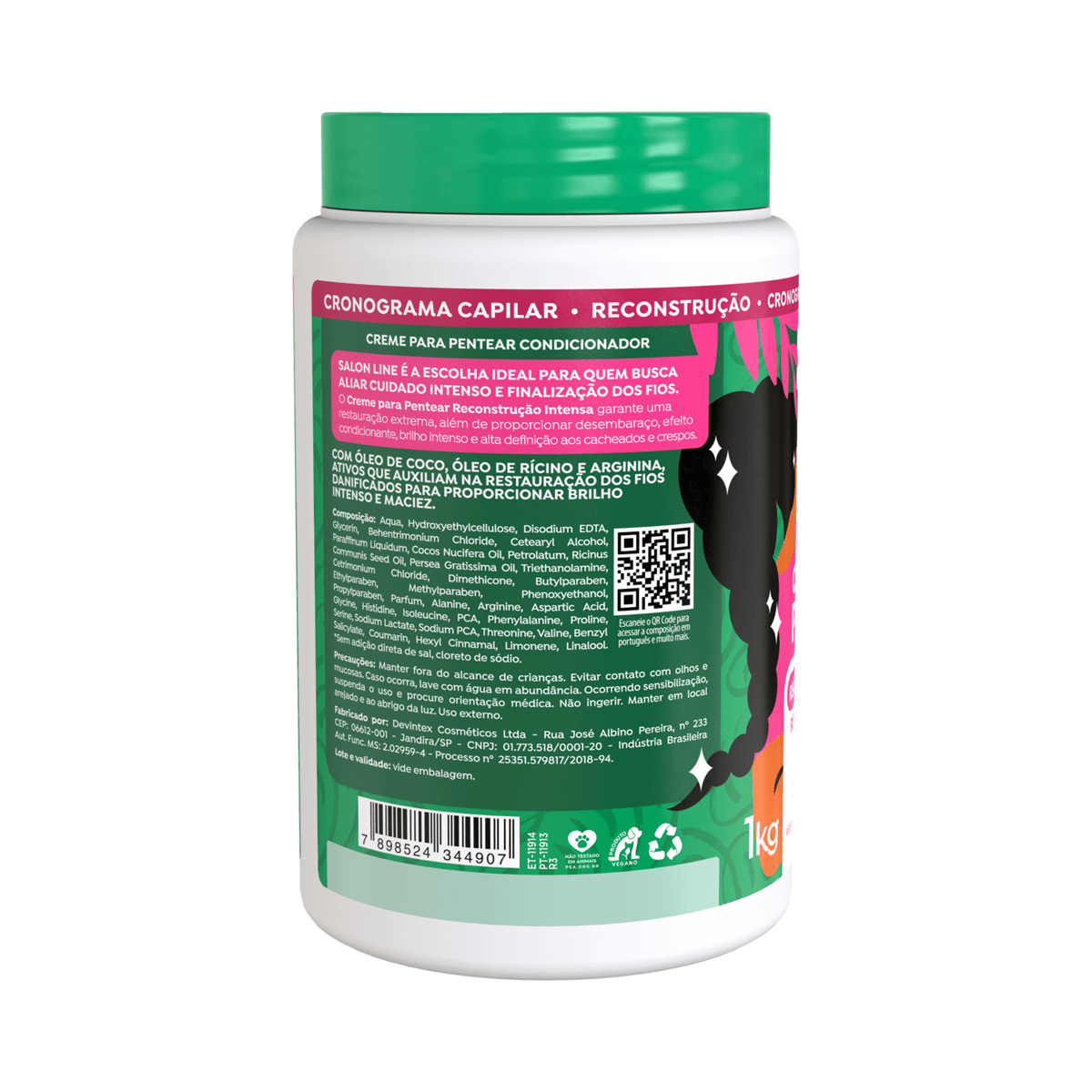 Creme de Pentear Salon Line Reconstrução Intensa 1Kg — imagem 2 | Drogaria Taveira