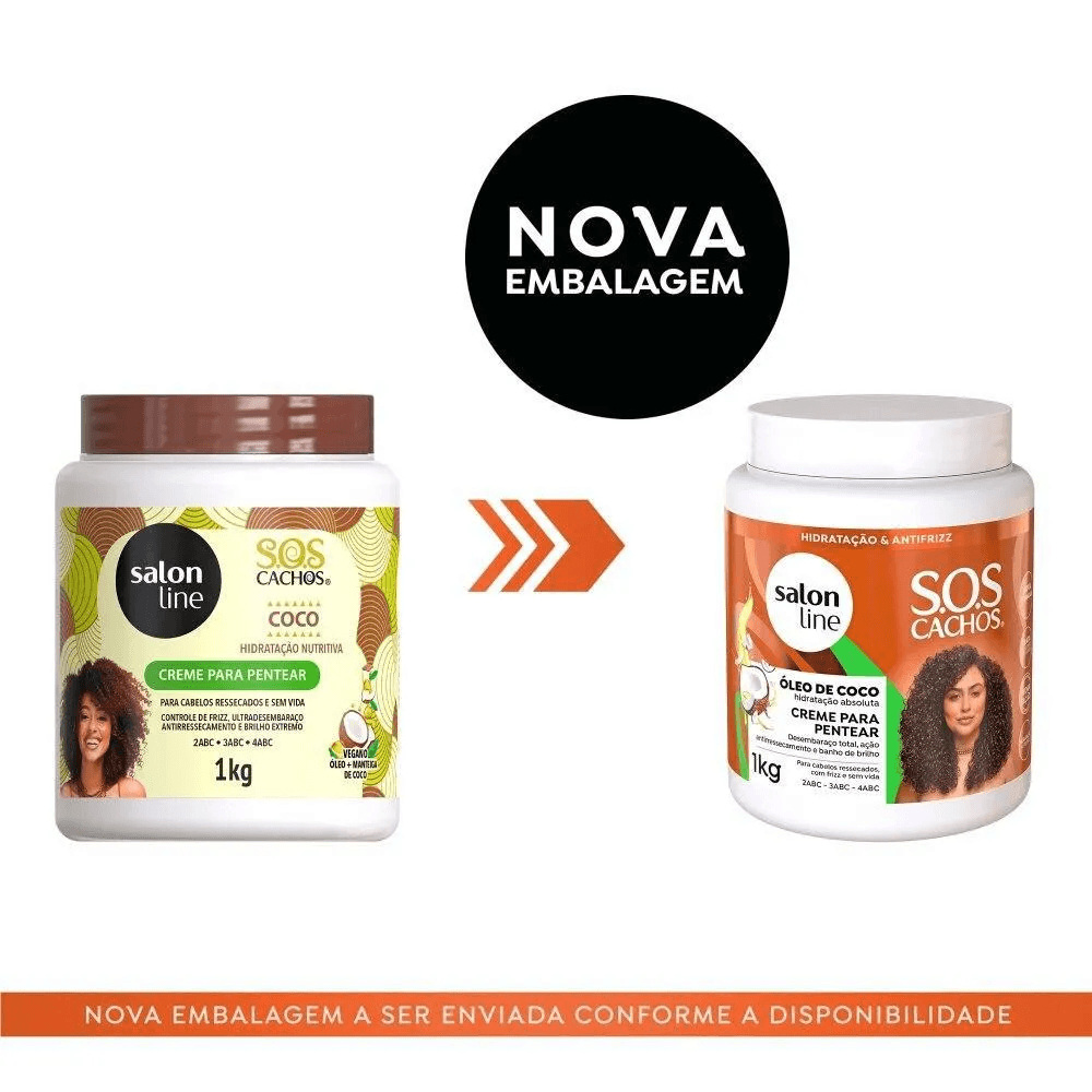 Creme de Pentear Salon Line SOS Cachos Coco 1Kg — imagem 4 | Drogaria Taveira