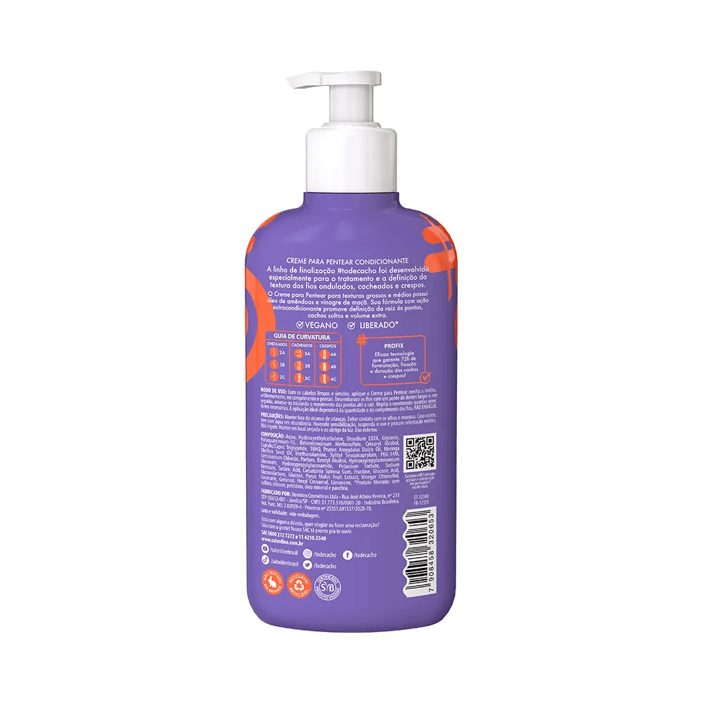 Creme de Pentear Salon Line #todecacho Cachos dos Sonhos 300ml — imagem 3 | Drogaria Taveira