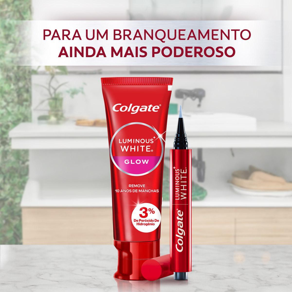 Creme Dental Colgate Luminous White Glow Clareador 70g — imagem 4 | Drogaria Taveira