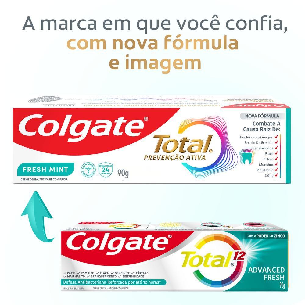 Creme Dental Colgate Prevenção Ativa Fresh Mint 90g — imagem 2 | Drogaria Taveira