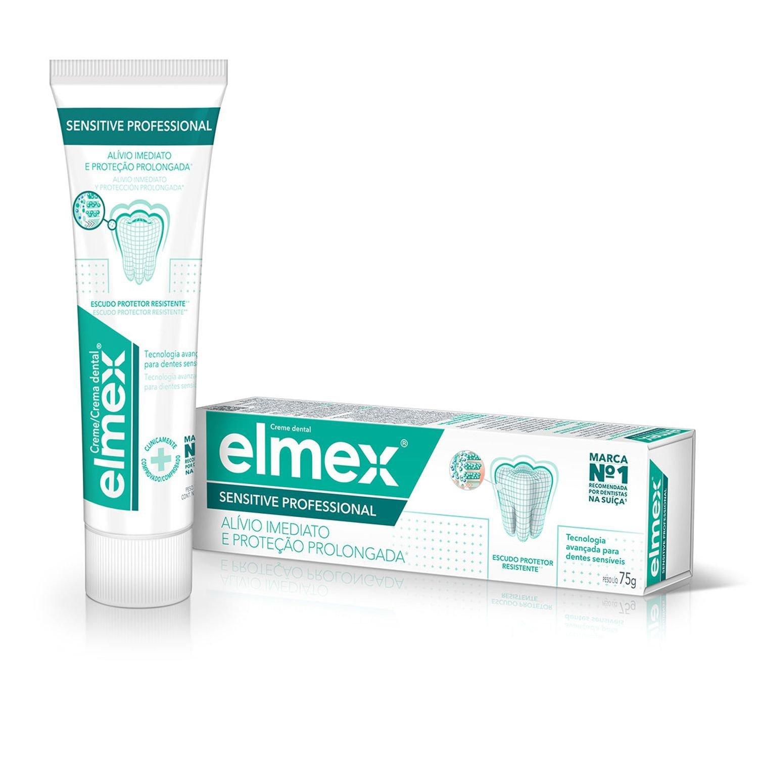 Creme Dental Elmex Sensitive Professional 75g — imagem 2 | Drogaria Taveira