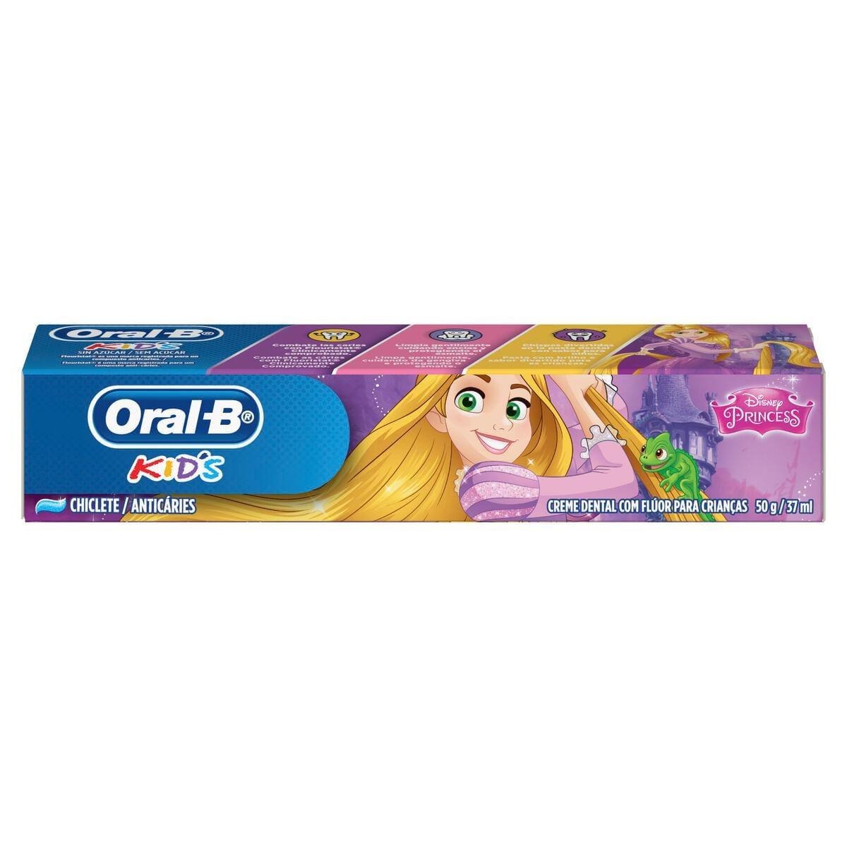 Creme Dental Infantil Oral-B Kids Disney Princesas Anticáries com Flúor 50g — imagem 3 | Drogaria Taveira
